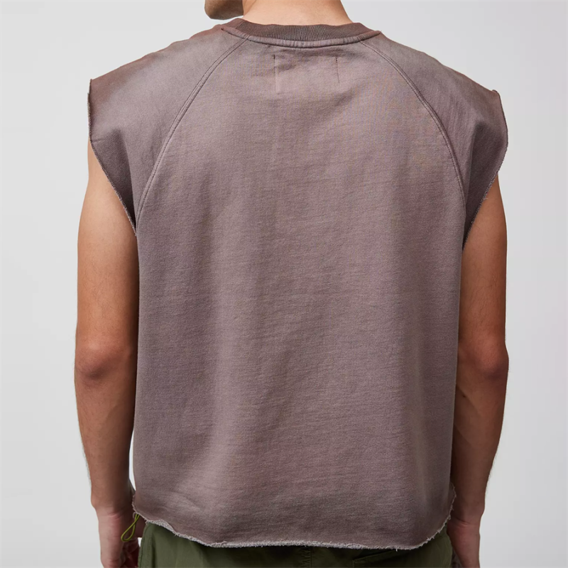 Custom Boxy Fit Gym Tank Top Manufacturers 丨 Streetwear Mens Soft Cotton Tank Tops factory - 图片 3