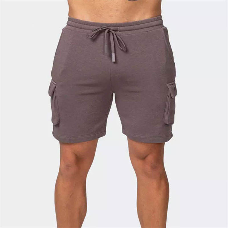 Jogger Pocket Athletic Sweat Shorts Manufacturers 丨 100% Cotton Casual Sports Running Athletic factory - 图片 2