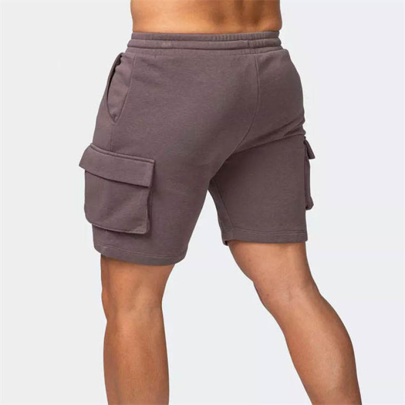 Jogger Pocket Athletic Sweat Shorts Manufacturers 丨 100% Cotton Casual Sports Running Athletic factory - 图片 3