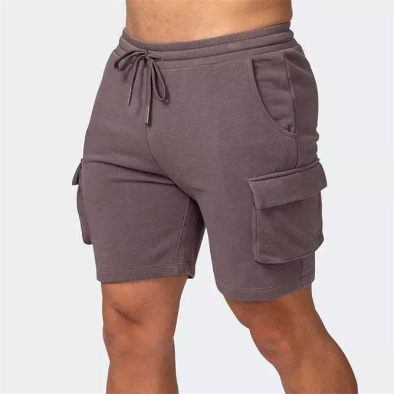 Jogger Pocket Athletic Sweat Shorts Manufacturers 丨 100% Cotton Casual Sports Running Athletic factory - 图片 5