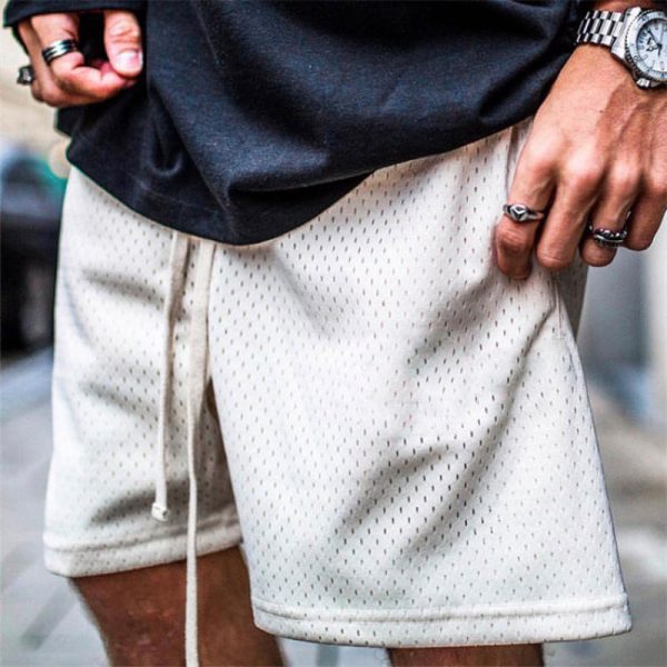 Custom Basketball Mesh Shorts With Pocket Manufacturers 丨 Drawstring Sport Shorts factory - 图片 4