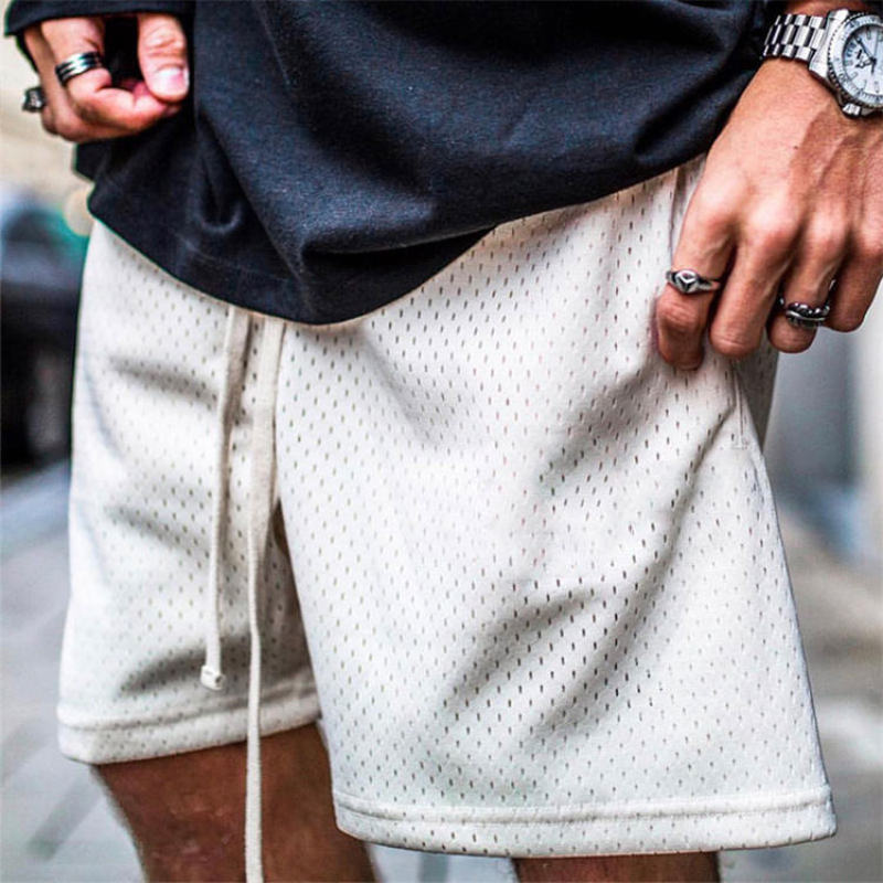 Custom Basketball Mesh Shorts With Pocket Manufacturers 丨 Drawstring Sport Shorts factory - 图片 4