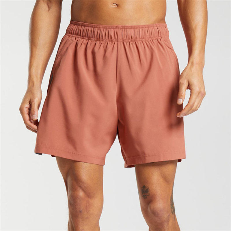 Athletic Shorts with Zipper Pockets Manufacturers 丨Sportswear 5 inch Workout Gym Athletic Shorts factory - 图片 4