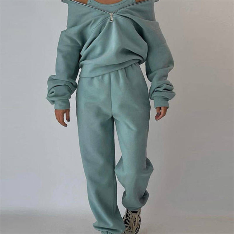 Oversize Half Zip Up Hoodie Manufacturer | Custom Women Fleece Pullover Sweatshirt factory - 图片 3