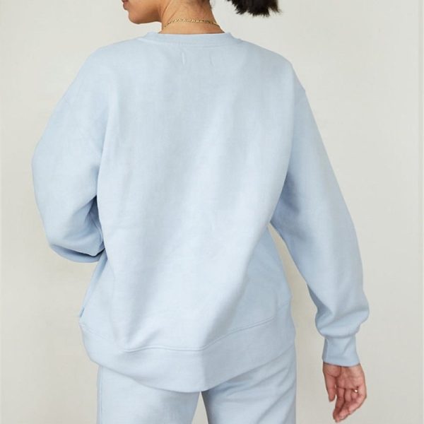 Women's Organic Cotton Sweatshirt Manufacturer | Custom Soft Fleece Oversized Sweatshirt factory - 图片 3