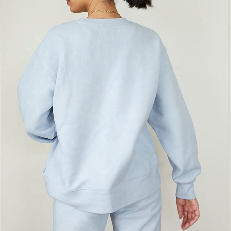 Women's Organic Cotton Sweatshirt Manufacturer | Custom Soft Fleece Oversized Sweatshirt factory - 图片 3