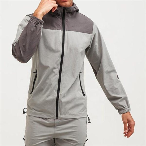 custom logo sports outdoor running jacket Manufacturer | windbreaker jacket for men Supplier - 图片 2