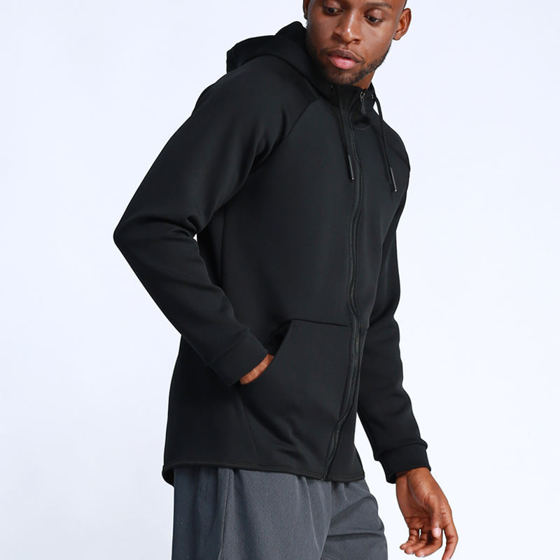 custom fitness blank zip up Jacket Manufacturer | sports training wear jacket for men Supplier - 图片 4