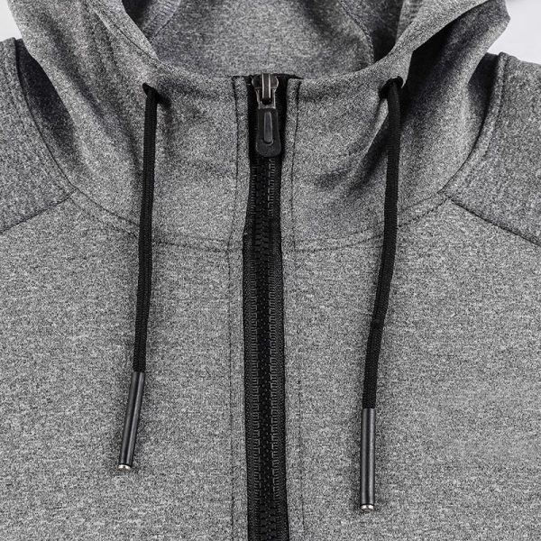 custom fitness blank zip up Jacket Manufacturer | sports training wear jacket for men Supplier - 图片 6