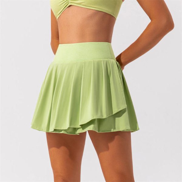High Waisted Athletic Golf Skorts Skirts Manufacturer | Running Casual Pleated Tennis Skirt Factory - 图片 5