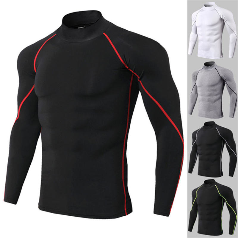 Compression Athletic Men Long Sleeve Shirts Manufacturers | Custom gym Workout running gym Clothes Shirts Manufacturers - 图片 4
