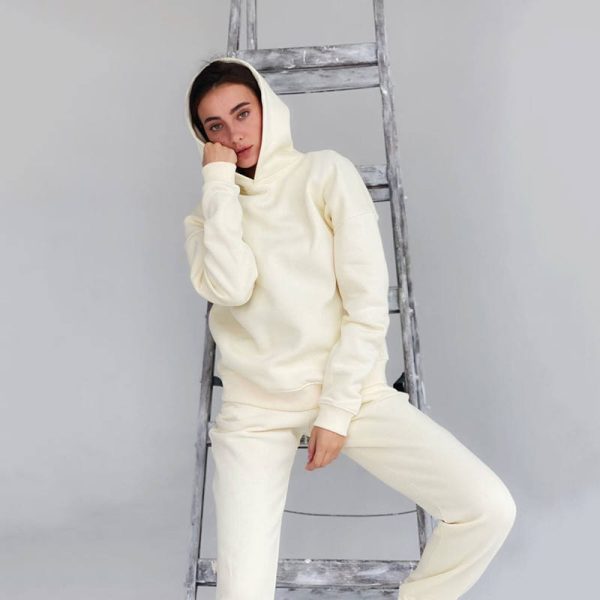 plus size women hoodies and jogger set women tracksuit Manufacturer | Custom women two piece tracksuit sweatsuit set Supplier - 图片 3