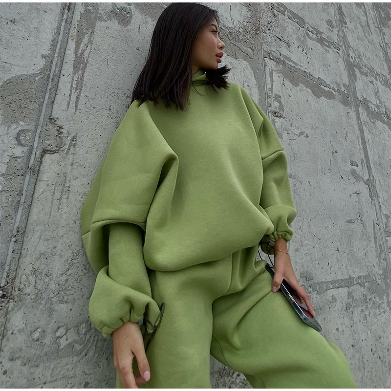 custom fleece two pieces tracksuit Supplier | Custom Wholesale oversize hoodies set tracksuit Supplier - 图片 4