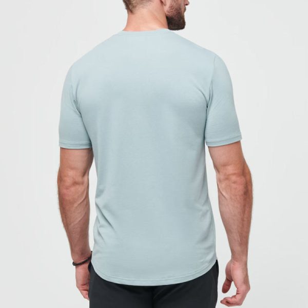 180 Gsm Pima Cotton Fitness T Shirts Manufacturers | Custom Slim Fit Short Sleeve Eco-friendly Plain Blank T-Shirt Manufacturers - 图片 3