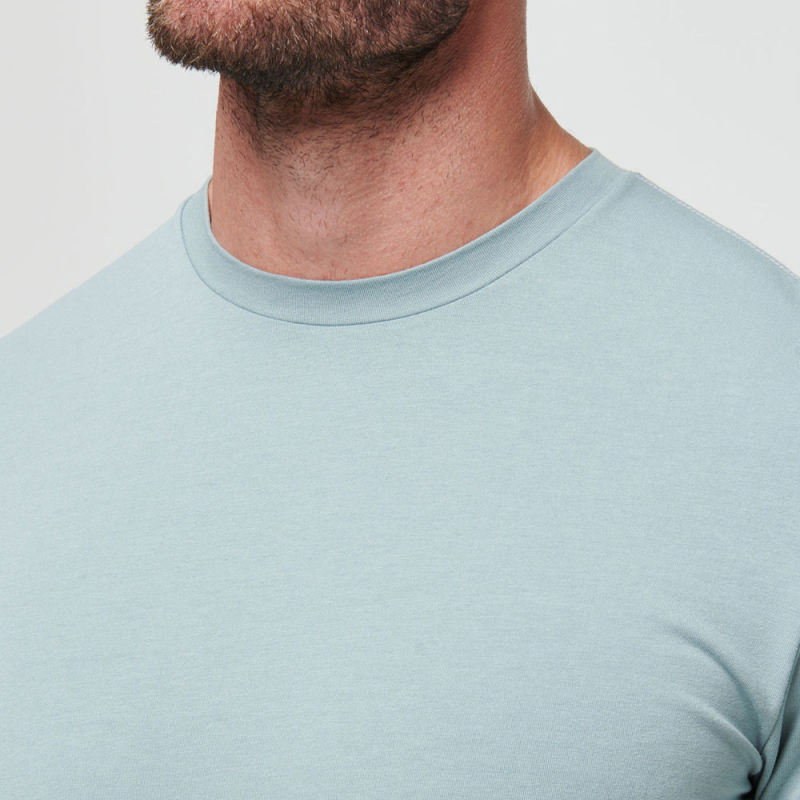 180 Gsm Pima Cotton Fitness T Shirts Manufacturers | Custom Slim Fit Short Sleeve Eco-friendly Plain Blank T-Shirt Manufacturers - 图片 4