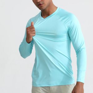 Gym t-shirt long sleeve t shirt Manufacturers | Custom Slim Fit Eco-friendly clothing Polyester/Spandex Workout T-Shirts Manufacturer