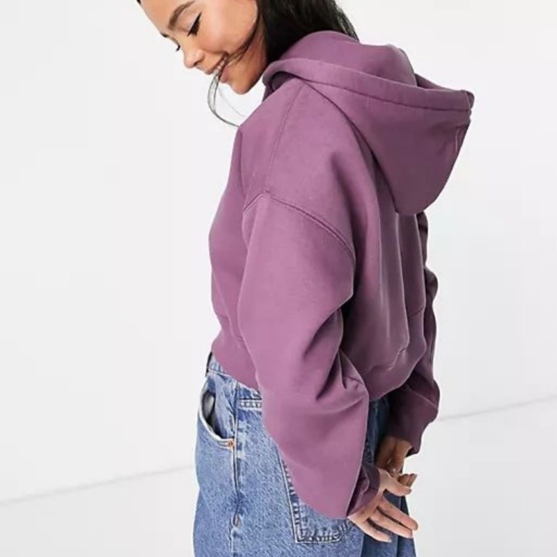 Pullover Crop Top Hoodies Manufacturer | Cotton Polar Fleece Oversized Hoodies Clothing Factory - 图片 2