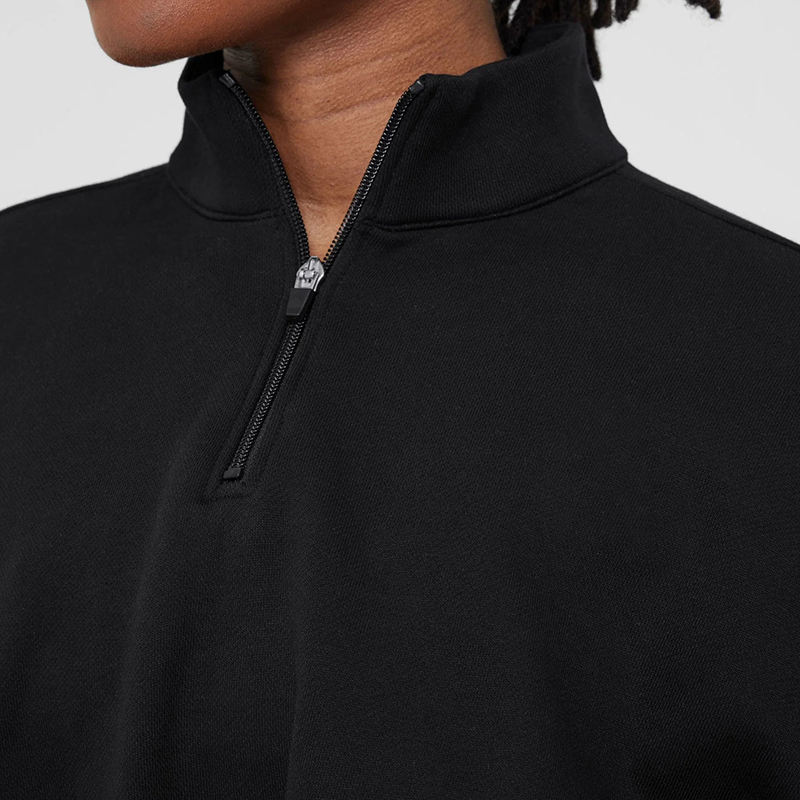 1/4 Half Zip Sweatshirts Manufacturer | Drop Shoulder Pullover Turtleneck sweatshirts Factory - 图片 3