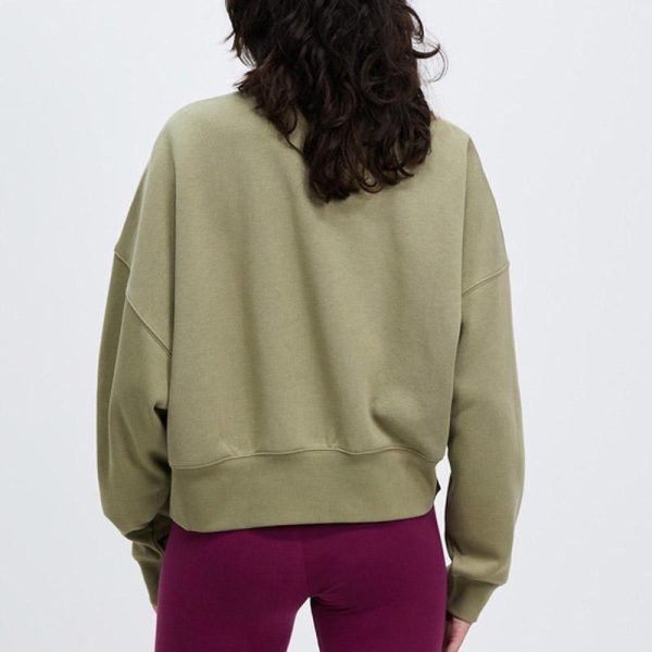 oversized pullover sweatshirt Manufacturer | long sleeve crew neck terry sweatshirts Factory - 图片 4