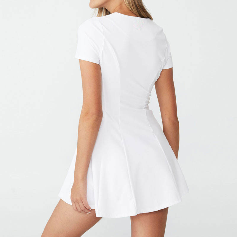 Womens half zip golf dress ladies Manufacturer | Women's Sports women pleated tennis dress - 图片 2