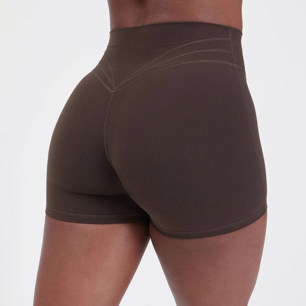 Custom Tummy Control Biker Shorts | Compression Gym Sports 4" High Rise Workout Shorts Supplier - 图片 4