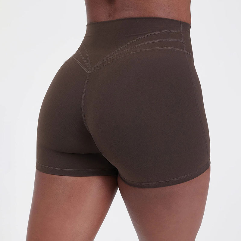 Custom Tummy Control Biker Shorts | Compression Gym Sports 4" High Rise Workout Shorts Supplier - 图片 4