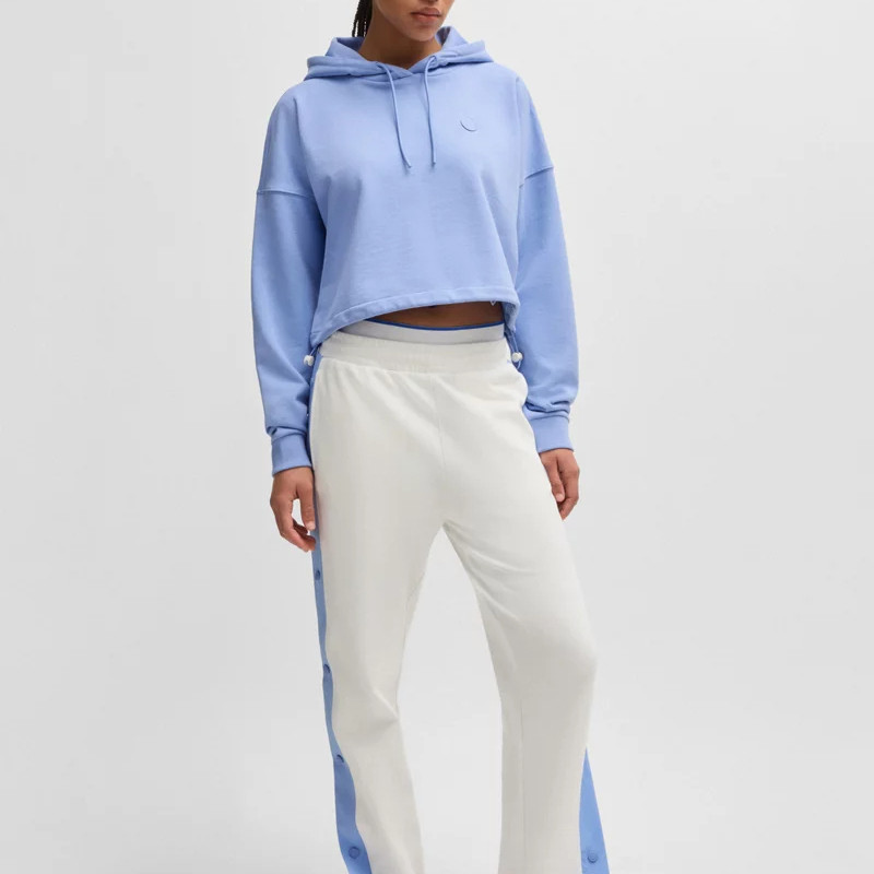 Custom Long Sleeve Cropped hoodies Pullover Manufacturer | Oversize Casual Hoodie For Women - 图片 4