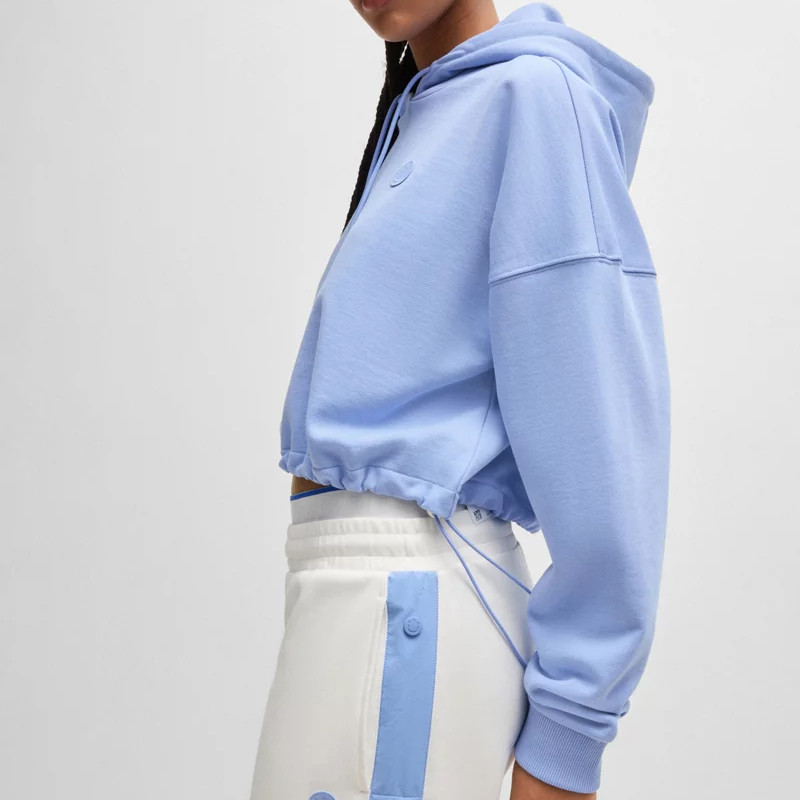 Custom Long Sleeve Cropped hoodies Pullover Manufacturer | Oversize Casual Hoodie For Women - 图片 3