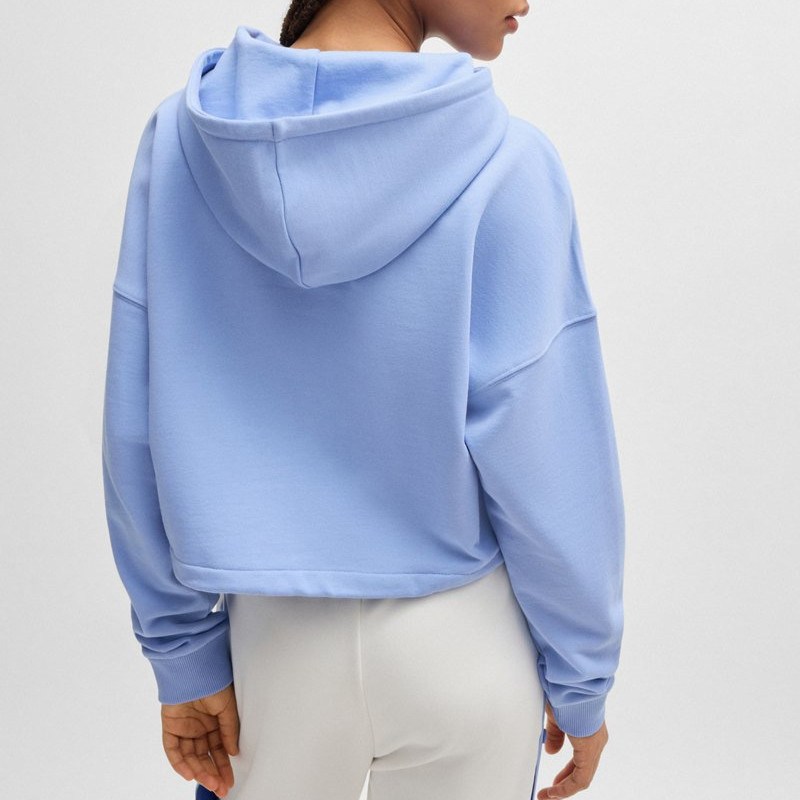 Custom Long Sleeve Cropped hoodies Pullover Manufacturer | Oversize Casual Hoodie For Women - 图片 2