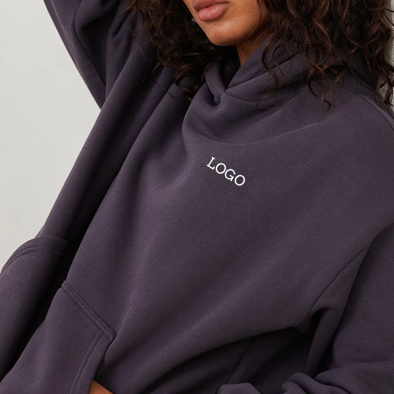Custom Gym Fitness Drop Shoulder Oversize Hoodies Manufacturer | Cotton Fleece Warm Oversize hoodie - 图片 5