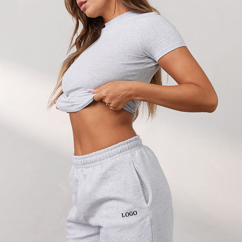 Gym Fitness Short Sleeves Shirts Manufacturer | Custom Print Quick Dry Summer Crop Top Shirts - 图片 5