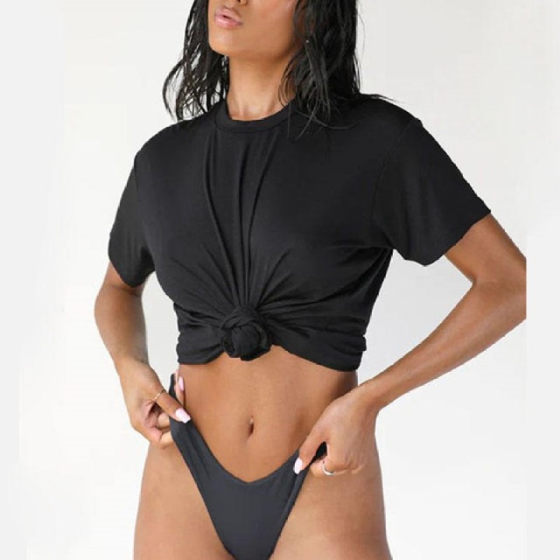 Loose Short Yoga Top Wear Manufacturer | Fitness Short Sleeve Yoga Blouse Shirts Sports Top - 图片 4