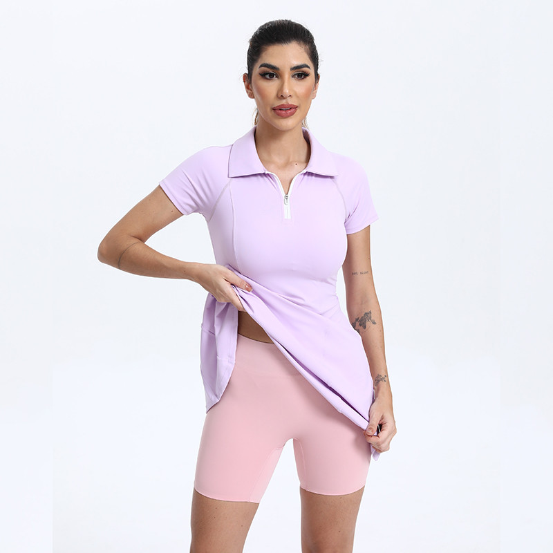 Yoga One Piece Tennis Dress Manufacturer | Women's Sportswear Tennis Fitness Clothing suppliers - 图片 4