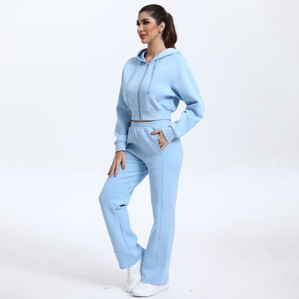 Customized Hoodie Two Piece Set Tracksuit Manufacturer | cotton running Outfits Tracksuit suppliers - 图片 5