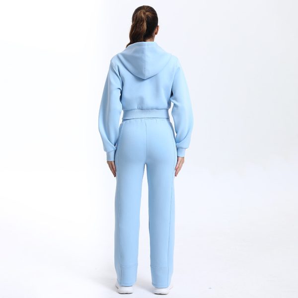 Customized Hoodie Two Piece Set Tracksuit Manufacturer | cotton running Outfits Tracksuit suppliers - 图片 4