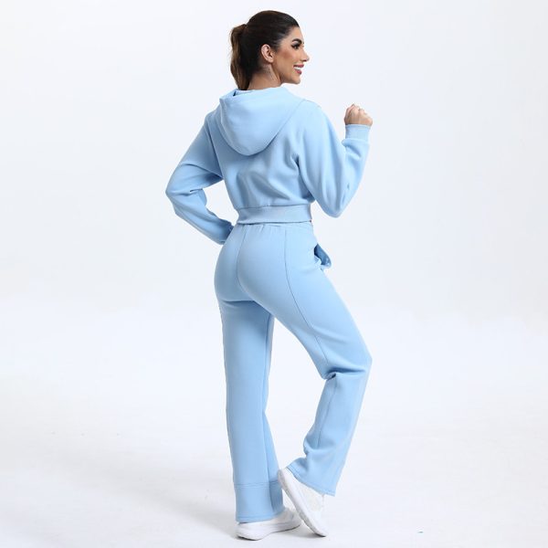 Customized Hoodie Two Piece Set Tracksuit Manufacturer | cotton running Outfits Tracksuit suppliers - 图片 3