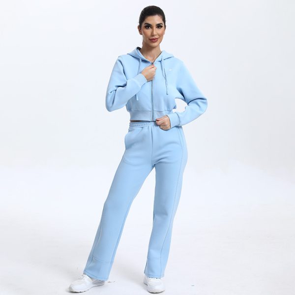 Customized Hoodie Two Piece Set Tracksuit Manufacturer | cotton running Outfits Tracksuit suppliers - 图片 2