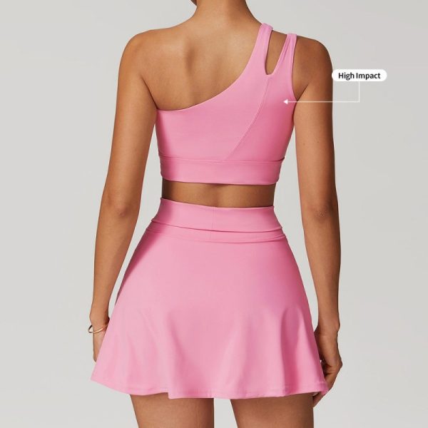 Quick Dry Nylon Short Skirt Manufacturer | Fitness Workout Tennis Skirt Set For Women suppliers - 图片 5