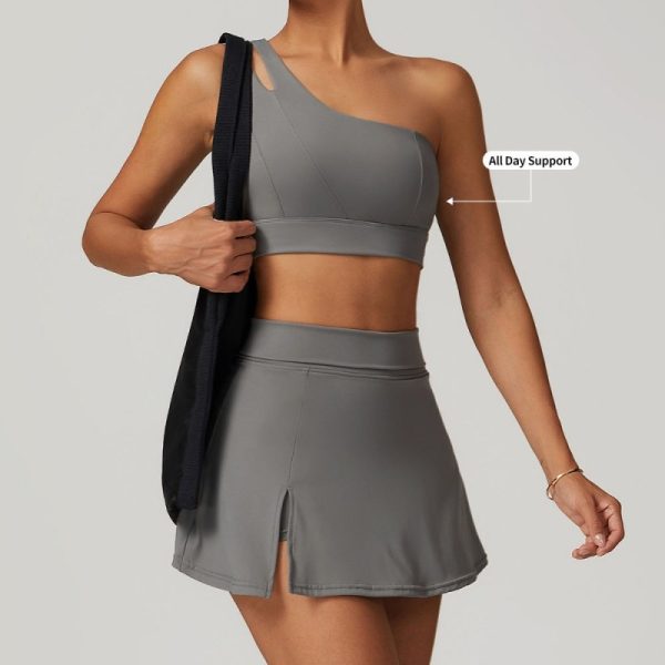 Quick Dry Nylon Short Skirt Manufacturer | Fitness Workout Tennis Skirt Set For Women suppliers - 图片 4
