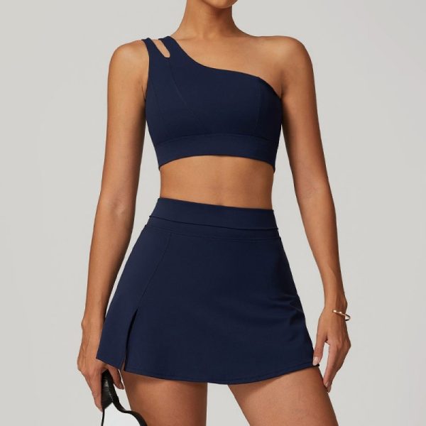 Quick Dry Nylon Short Skirt Manufacturer | Fitness Workout Tennis Skirt Set For Women suppliers - 图片 2