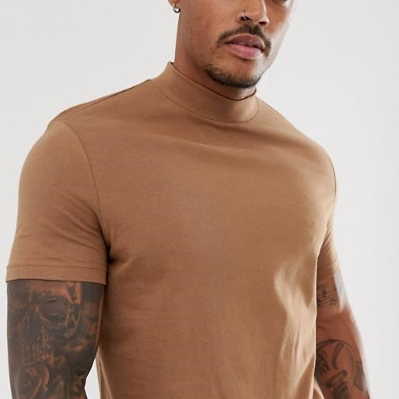 Custom Tight Crewneck T Shirts Manufacturers | Custom Men Solid Color Cotton T-Shirts supplier - 图片 2