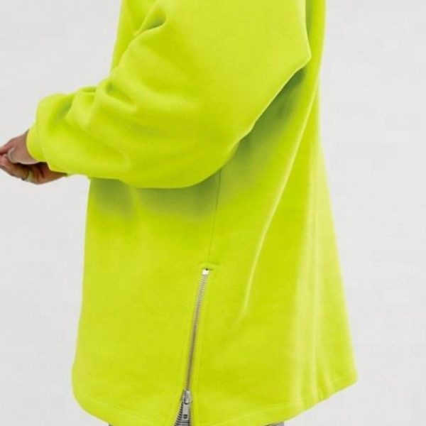 Custom Neon hoodie With Zipper Hoodies manufacturer | High Quality Plain Oversized hoodies - 图片 2