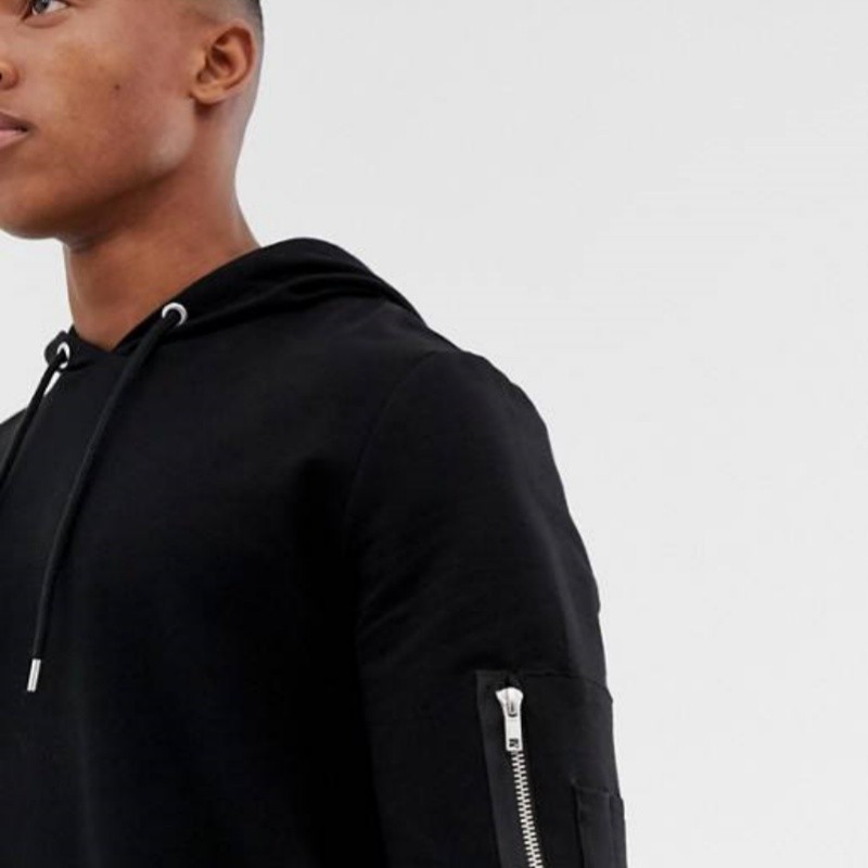 Custom Cotton Zipper pocket Hoodies manufacturer | High Quality Plain Oversized hoodies - 图片 4