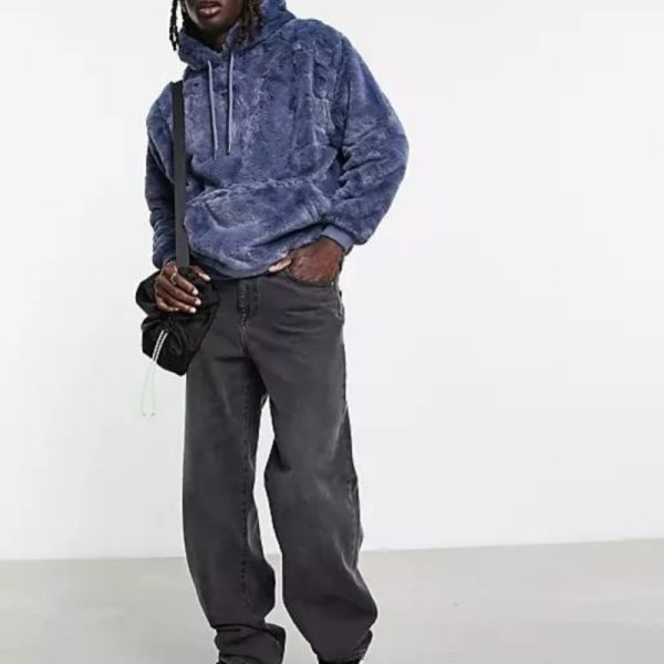 Custom sherpa fleece hoodies manufacturer | warm comfortable Fleece men hoodie manufacturer - 图片 2