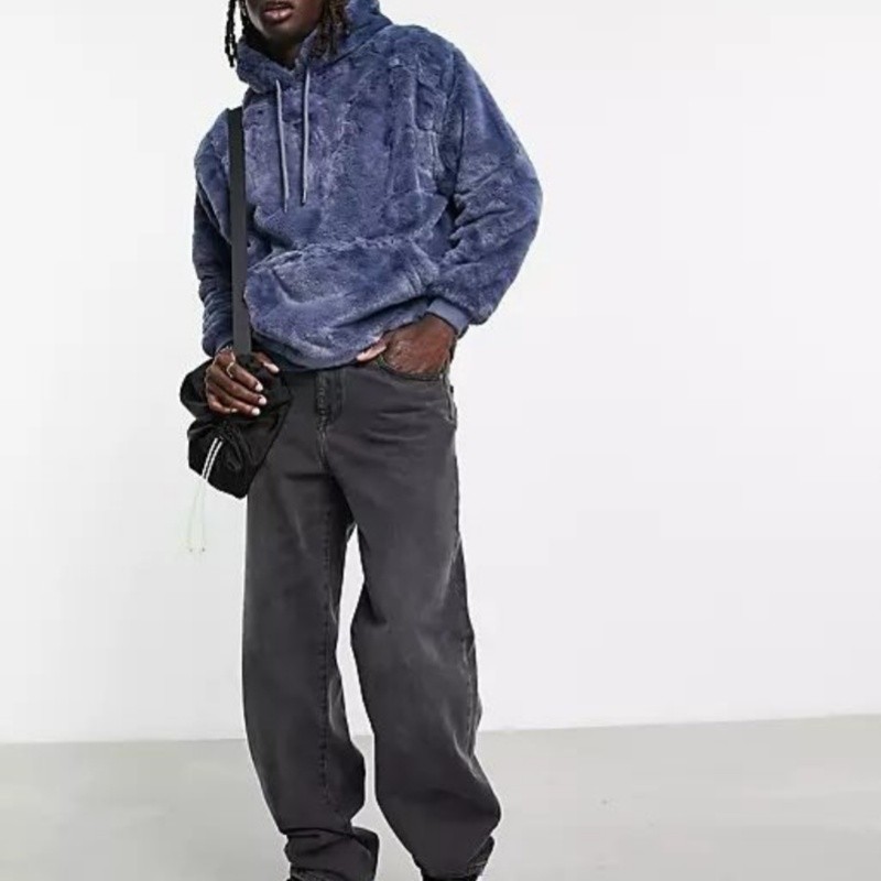 Custom sherpa fleece hoodies manufacturer | warm comfortable Fleece men hoodie manufacturer - 图片 2