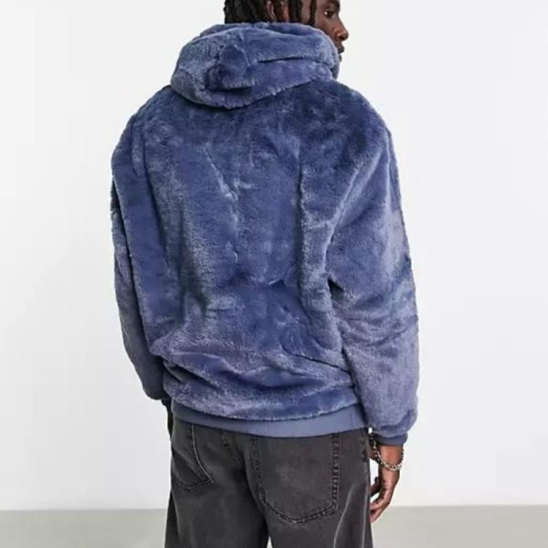 Custom sherpa fleece hoodies manufacturer | warm comfortable Fleece men hoodie manufacturer - 图片 4