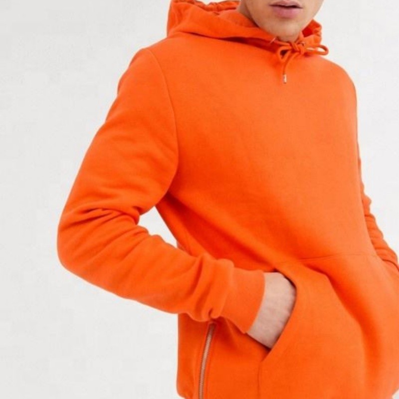 Custom Slim Fit hoodies manufacturer | warm Fleece 100% Cotton Zipper Side hoodie manufacturer - 图片 2