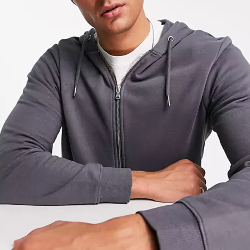 Custom Men's Hoodies with Zipper manufacturer | warm Cotton Casual Wear hoodie manufacturer - 图片 4
