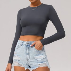 Long Sleeved Yoga T shirt Manufacturer | Gym Wear Stretch Workout Clothes Manufacturer