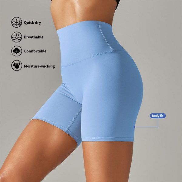 Custom Butt Lifting Workout Yoga Active Shorts Manufacturer | Compression Gym Biker Shorts Supplier - 图片 5